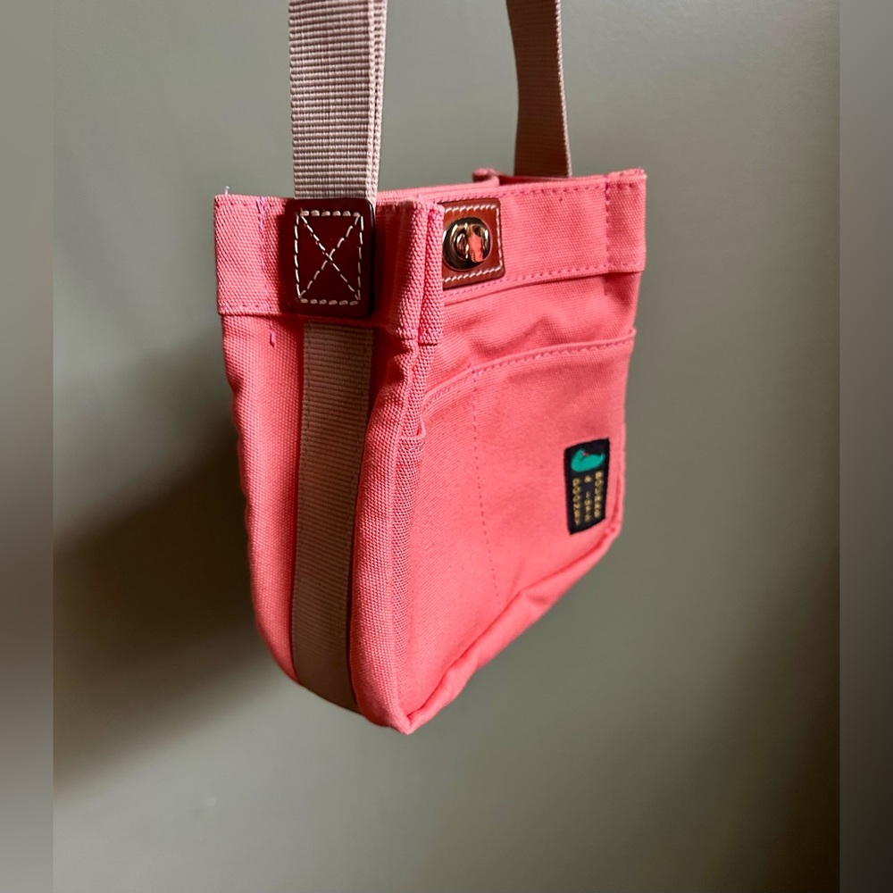 Dooney & Bourke Canvas Crossbody in Terracotta with Tan Strap Size 20 Mini - Picture 8 of 8